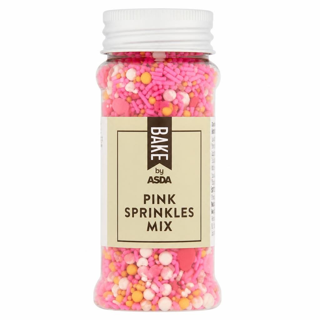 BAKE by ASDA BAKE by ASDA Pink Sprinkles Mix 70g