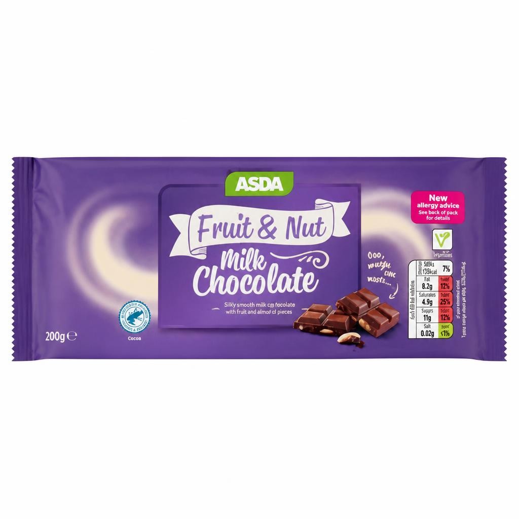 ASDA Fruit & Nut Milk Chocolate 200g