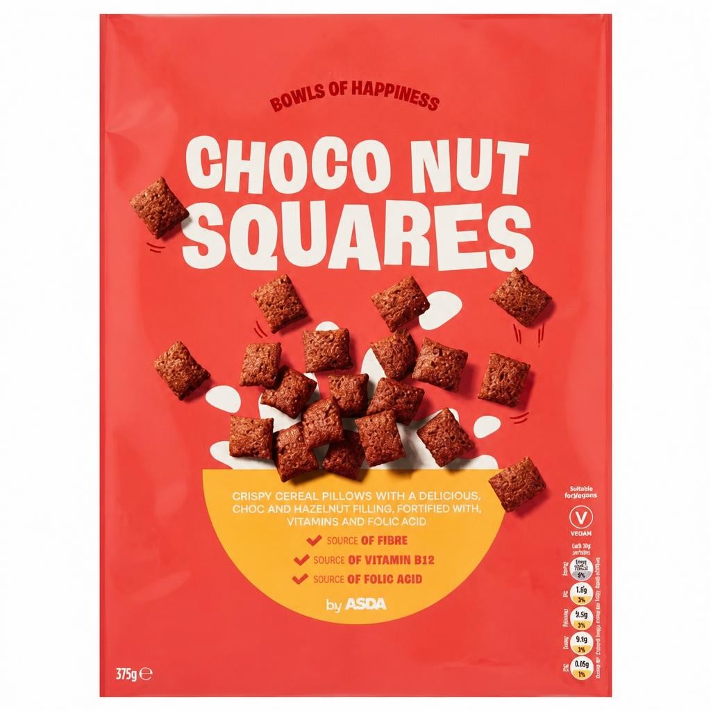 ASDA Choco-Nut Squares 375g