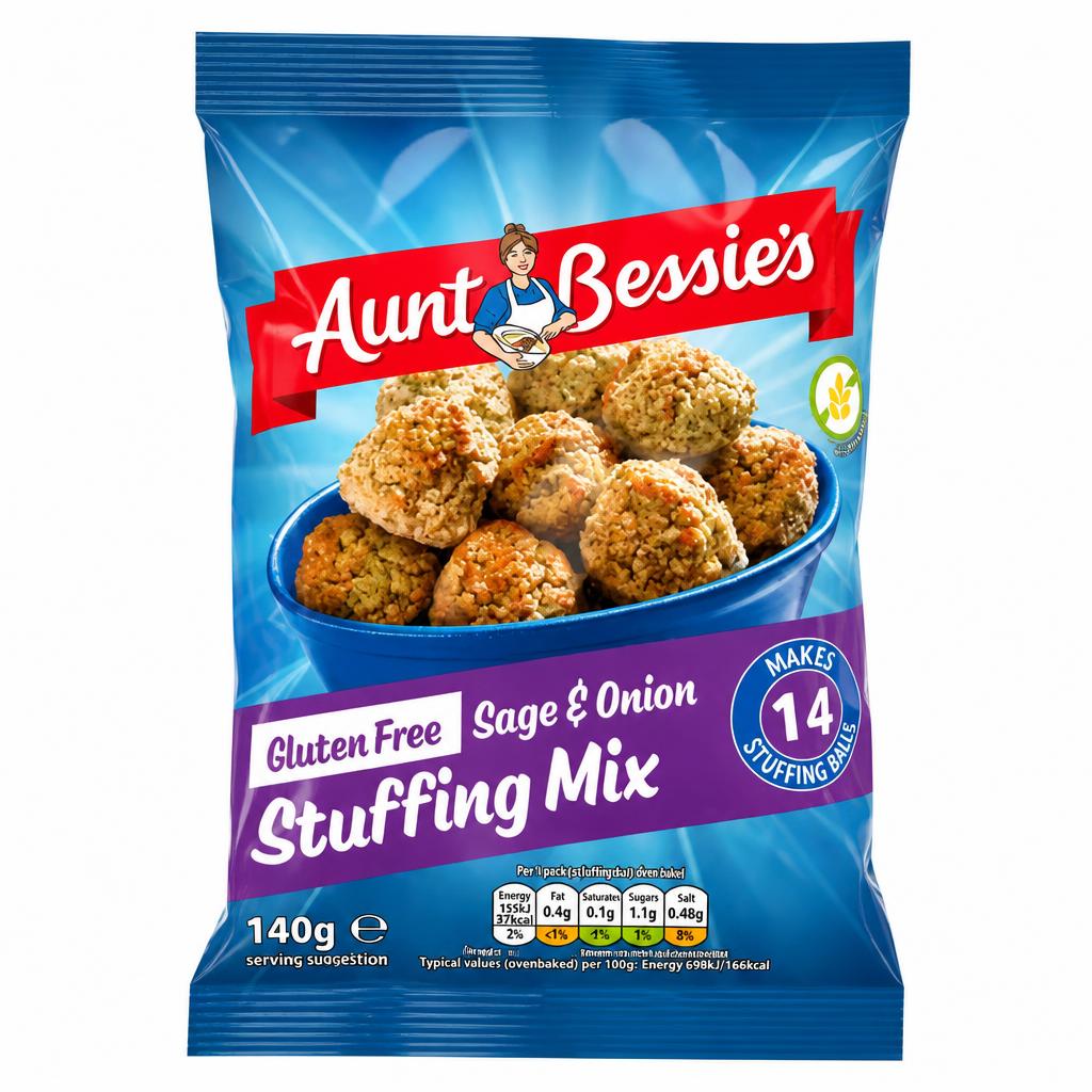 Aunt Bessie's Gluten Free Sage & Onion Stuffing Mix 140g