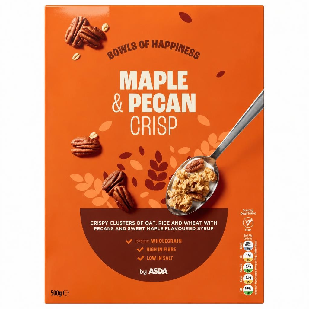 ASDA Maple & Pecan Crisp 500g
