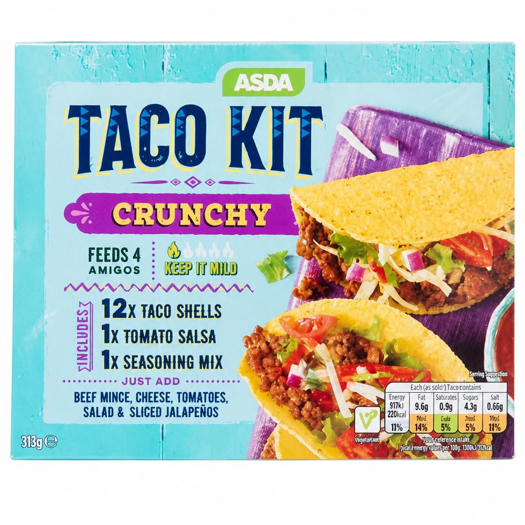 ASDA Taco Kit Crunchy 313g