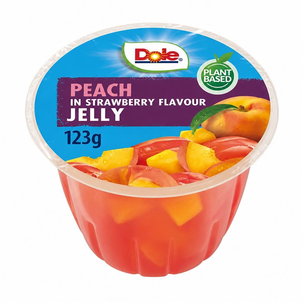Dole Peach in Strawberry Flavour Jelly 123g