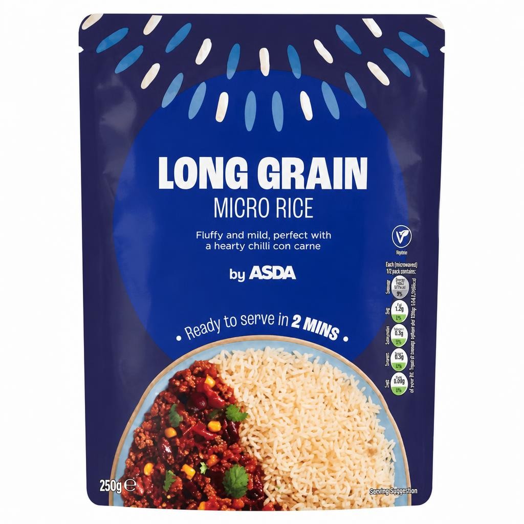 ASDA Long Grain Micro Rice 250g