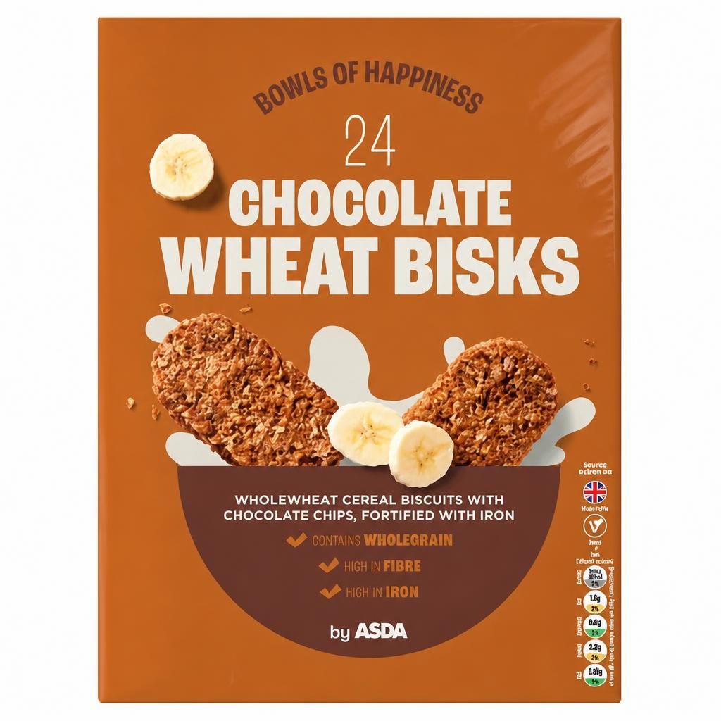 ASDA 24 Chocolate Wheat Bisks