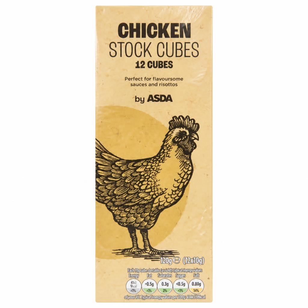ASDA Chicken Stock Cubes 12 x 10g (120g)