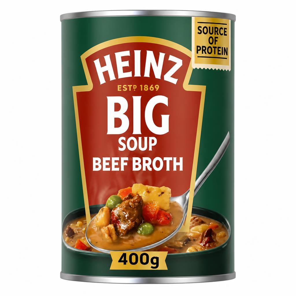 Heinz Beef Broth Chunky Big Soup 400g