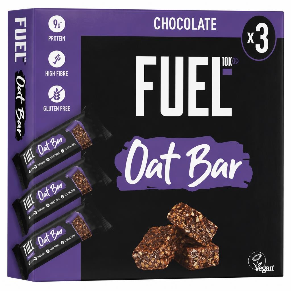 FUEL10K Chocolate Protein Cereal Oat Bars 3x45g