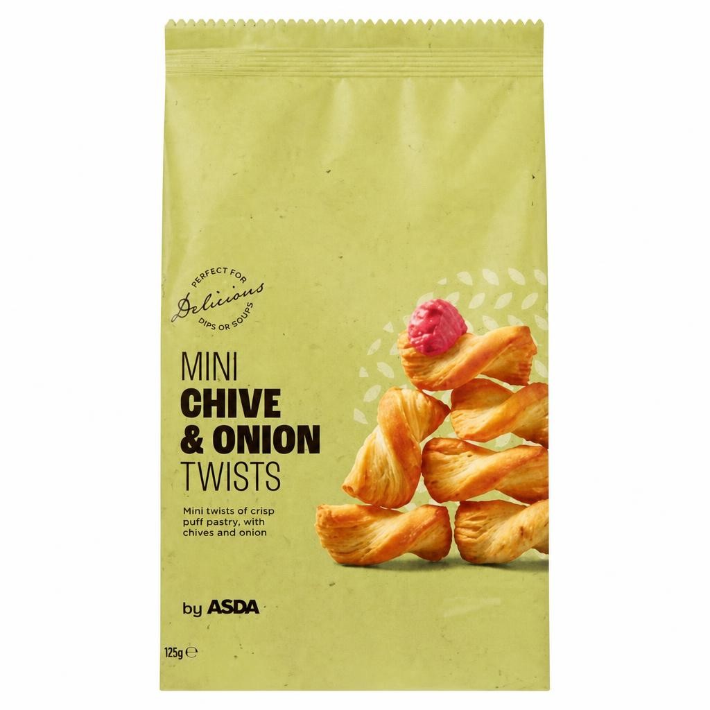 ASDA Chive & Onion Mini Twists 125g