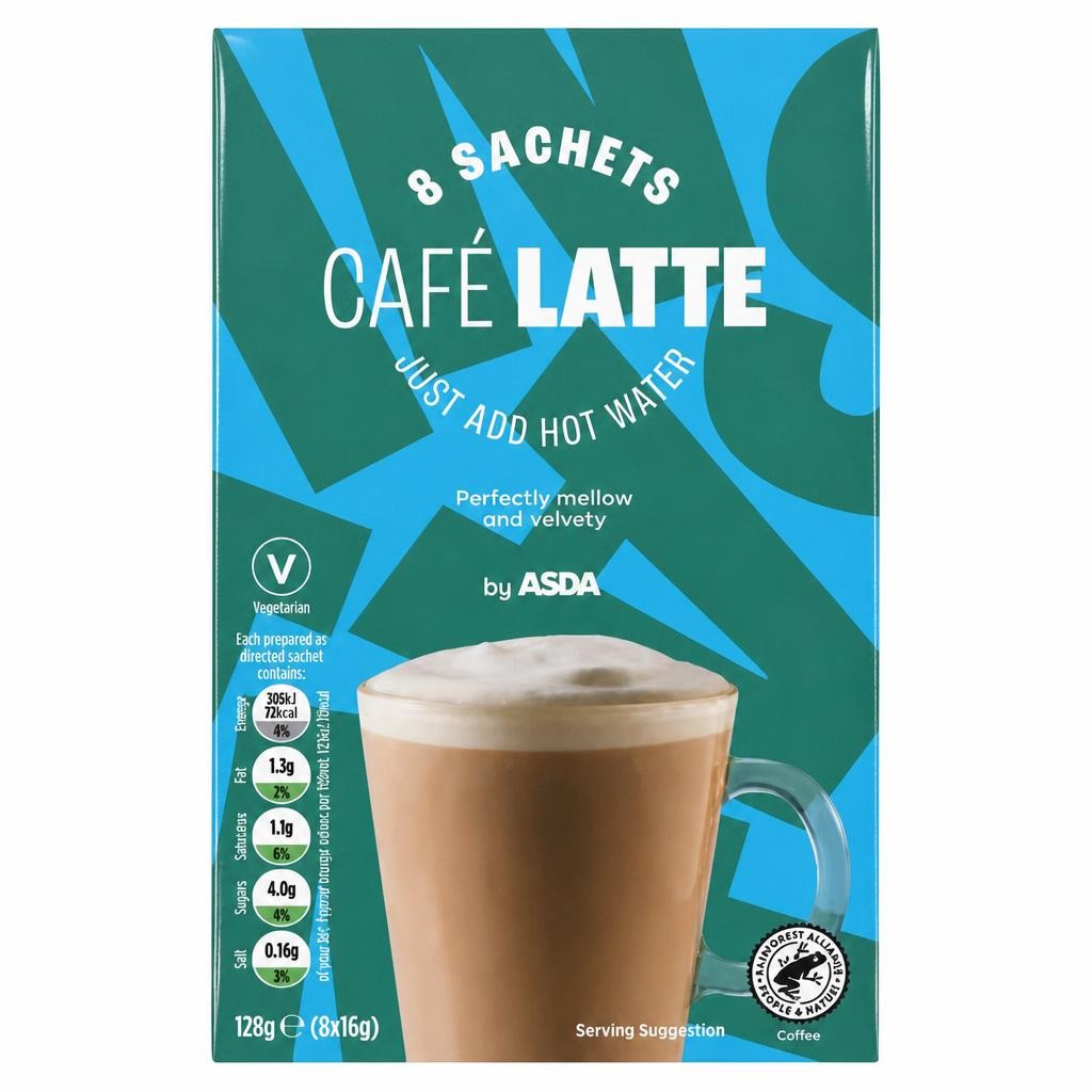 ASDA Café Latte 8 x 16g (128g)