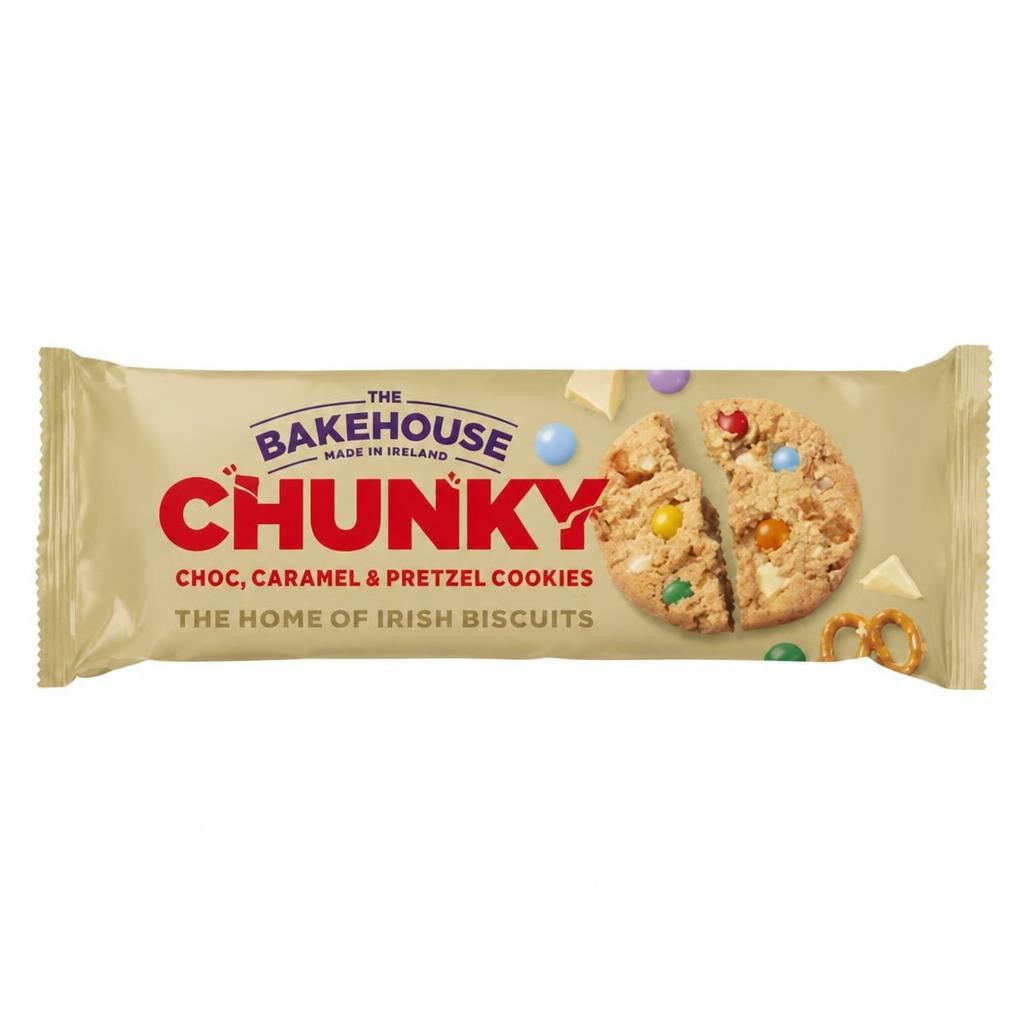 The Bakehouse Chunky Choc, Caramel & Pretzel Cookies 220 g