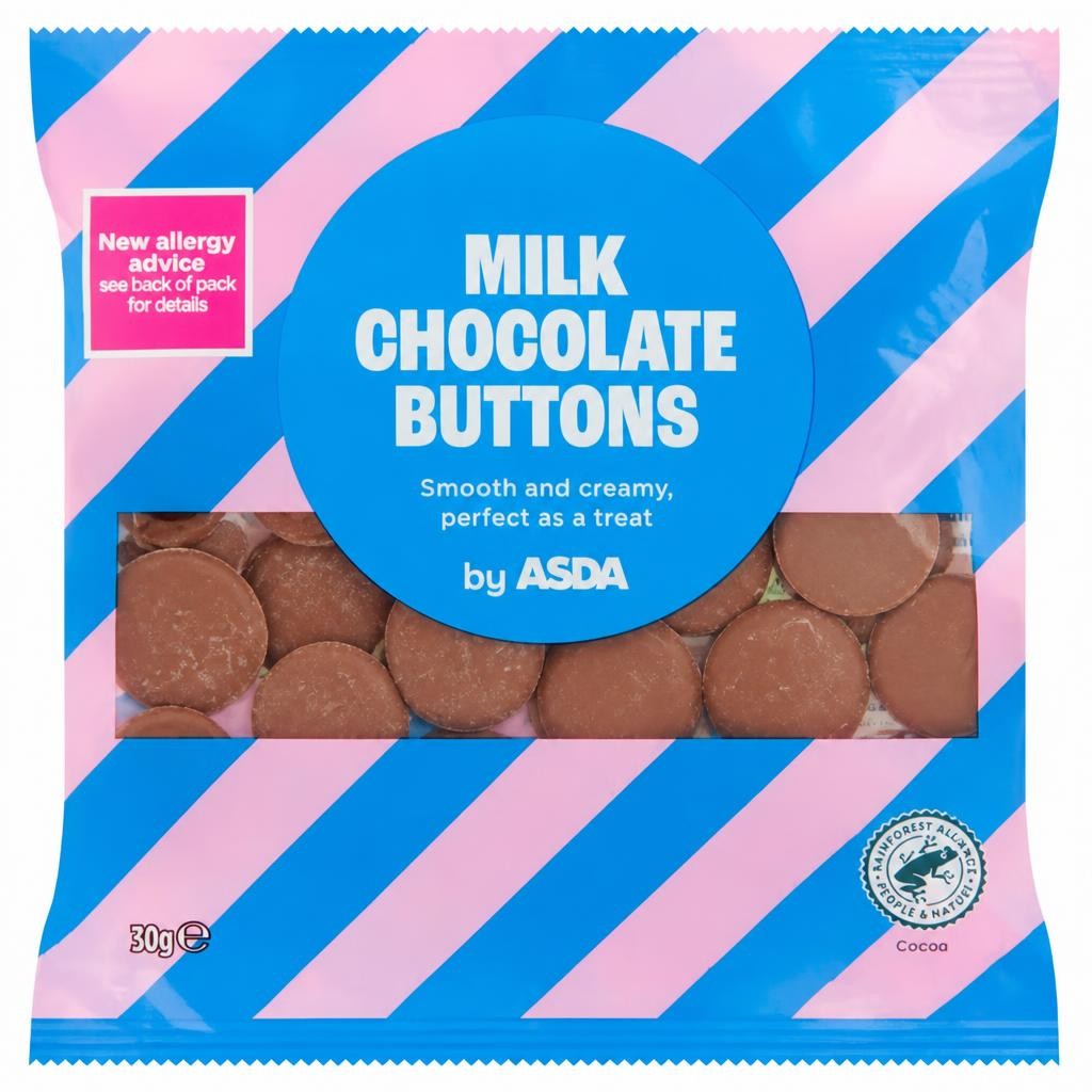 ASDA Milk Chocolate Buttons 30g