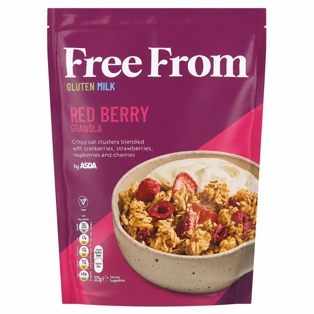 ASDA Free From Red Berry Granola 312g