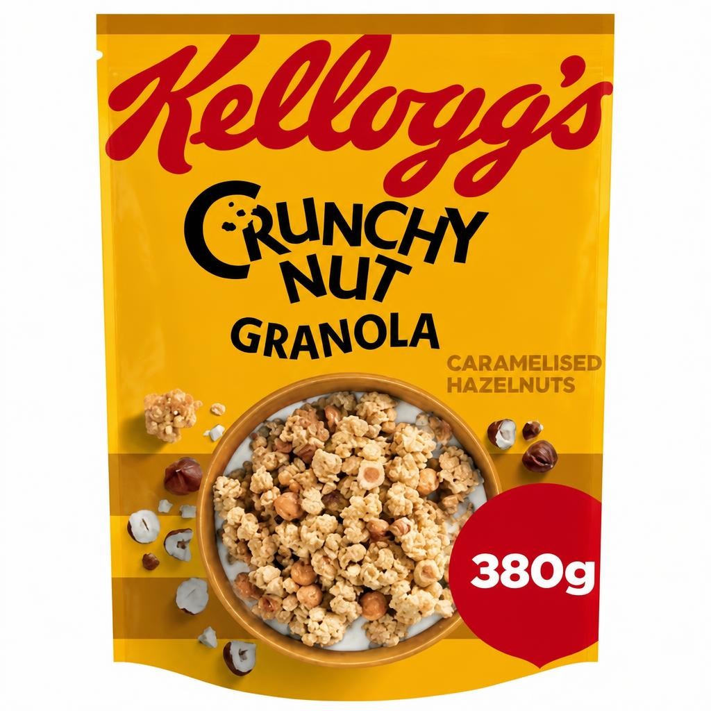 Kellogg's Crunchy Nut Caramelised Hazelnut Breakfast Granola 380g