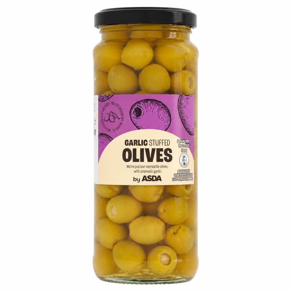 ASDA Garlic Stuffed Olives 340g