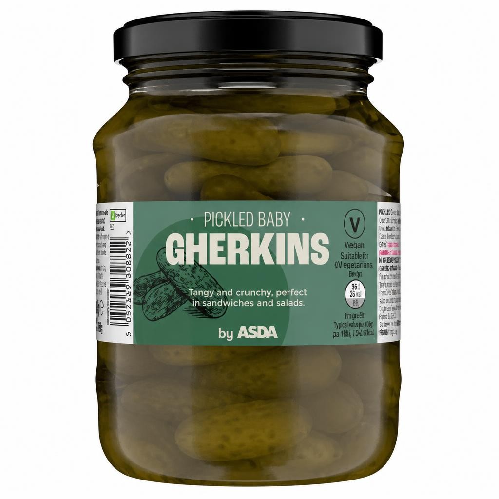 ASDA Pickled Baby Gherkins 340g
