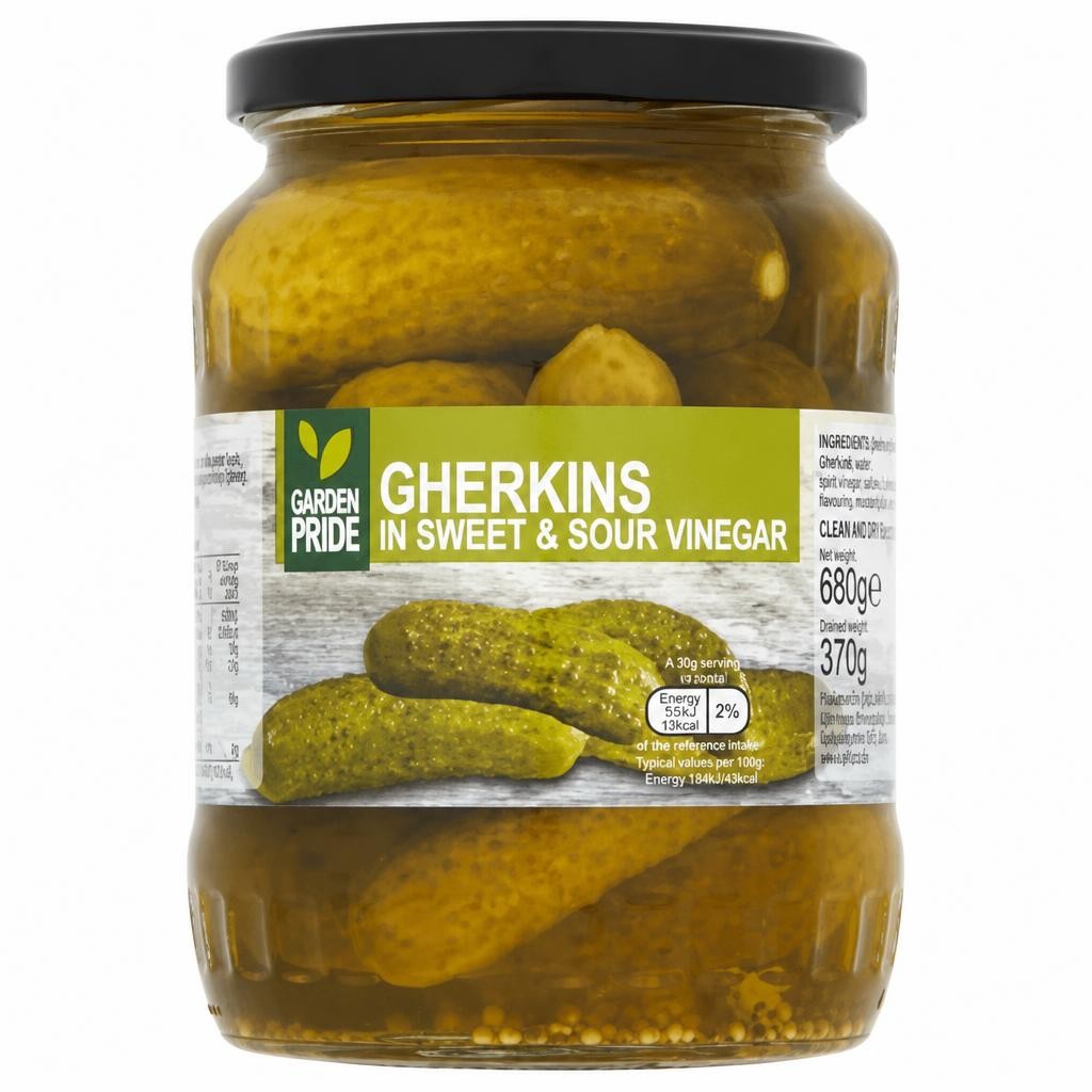 Garden Pride Pickled Gherkins 680g