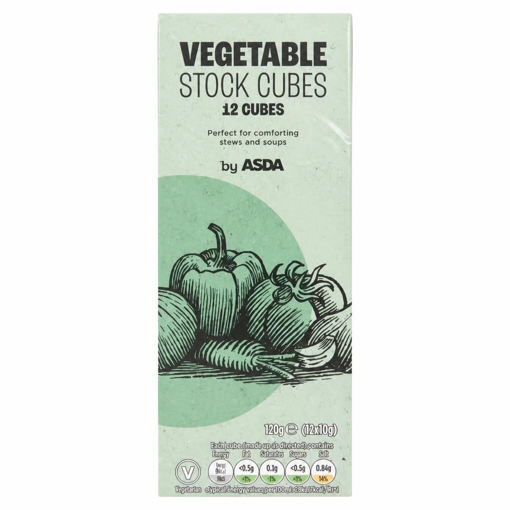 ASDA Vegetable Stock Cubes 12 x 10g (120g)