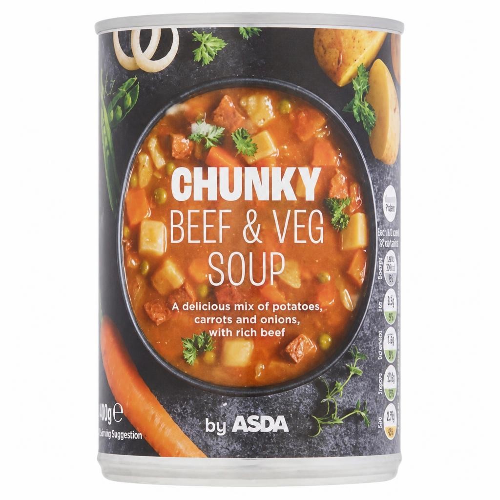 ASDA Chunky Beef & Veg Soup 400g