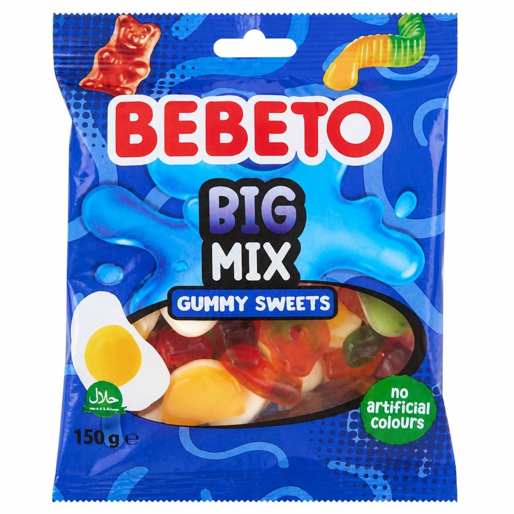Bebeto Big Mix Gummy Sweets 150g