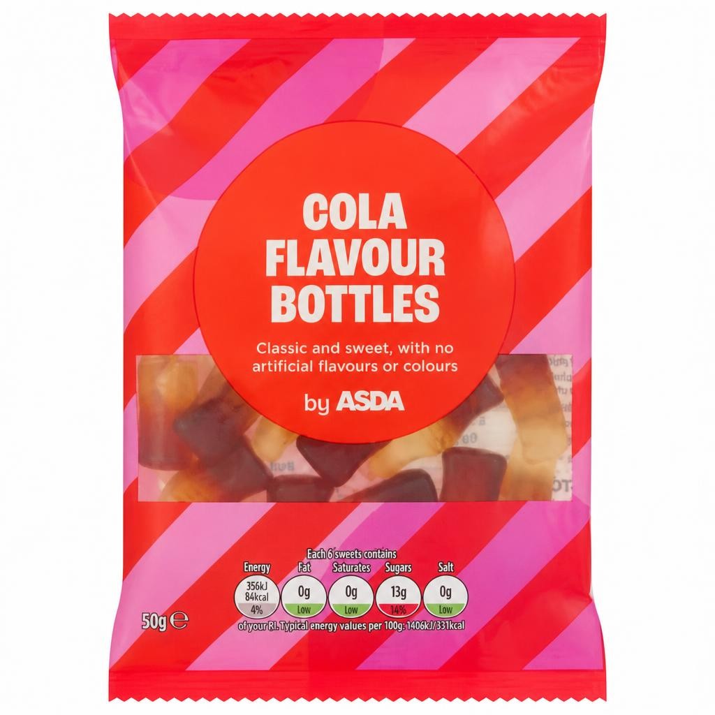 ASDA Cola Flavour Bottles 50g