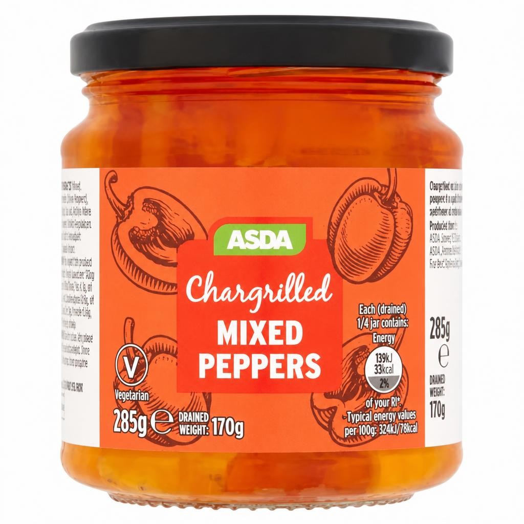 ASDA Chargrilled Mixed Peppers 285g
