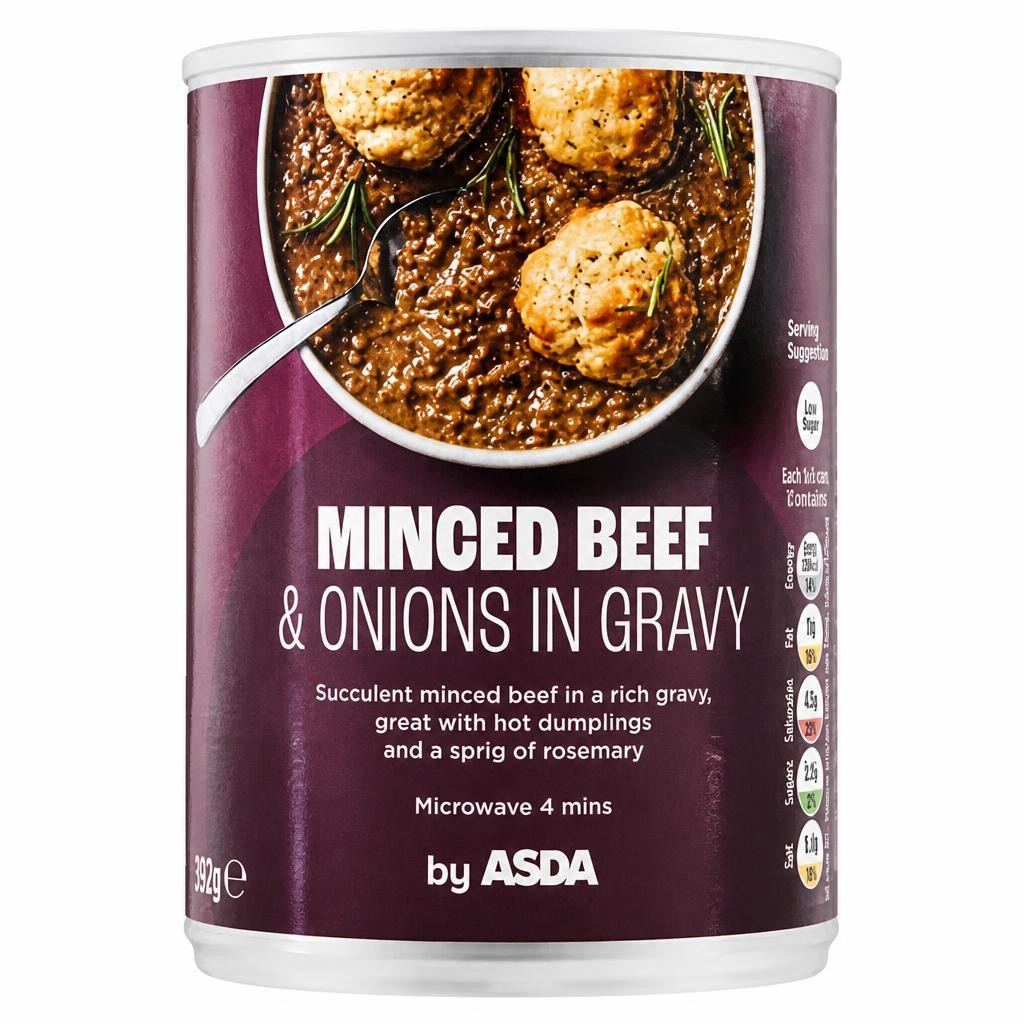 ASDA Minced Beef & Onions in Gravy 392g