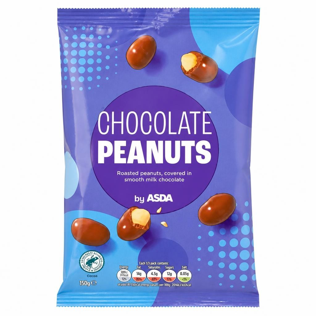 ASDA Chocolate Peanuts 150g