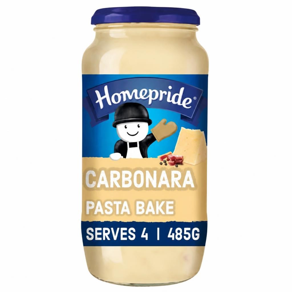 Homepride No Added Sugar Carbonara Pasta Bake Sauce