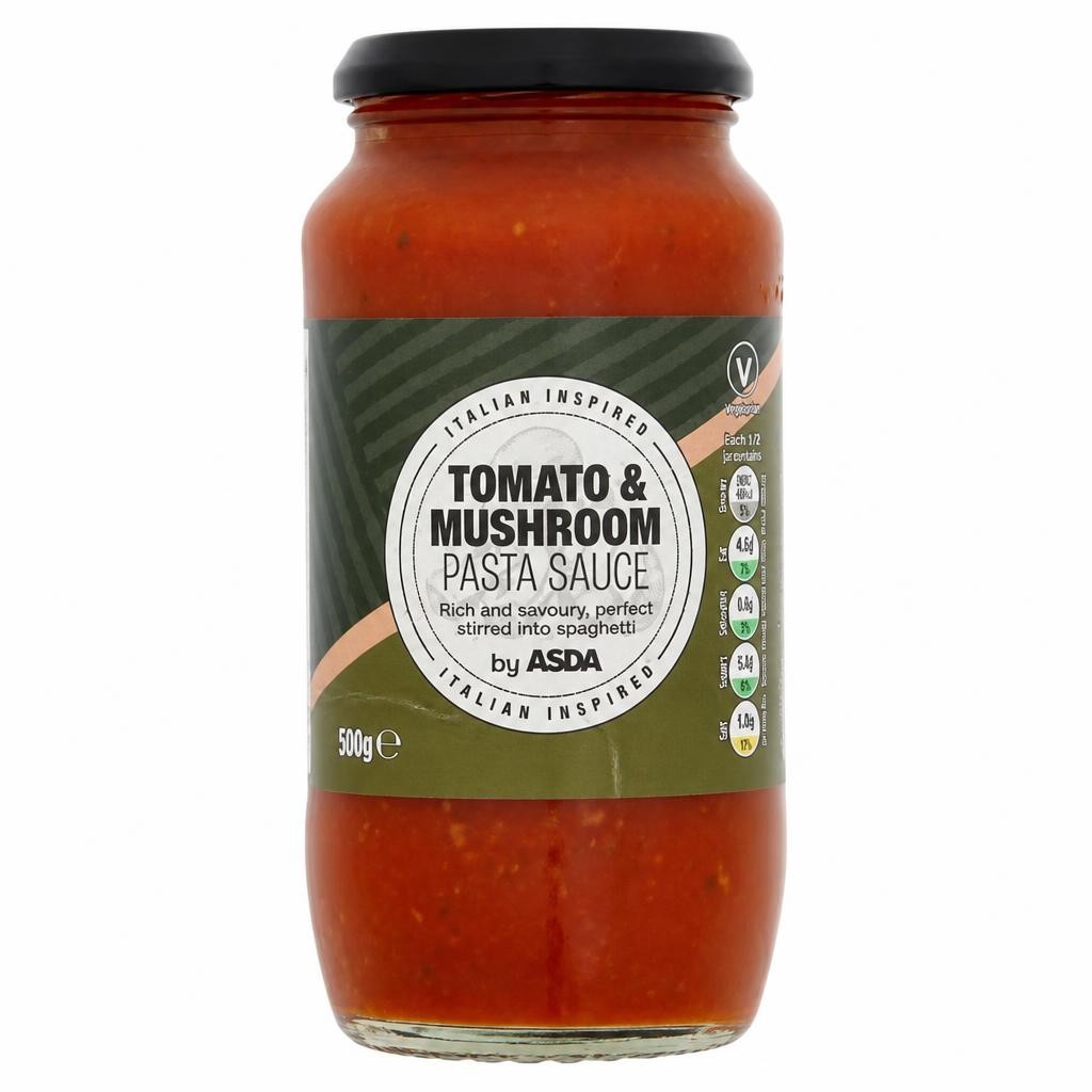ASDA Tomato & Mushroom Pasta Sauce 500g