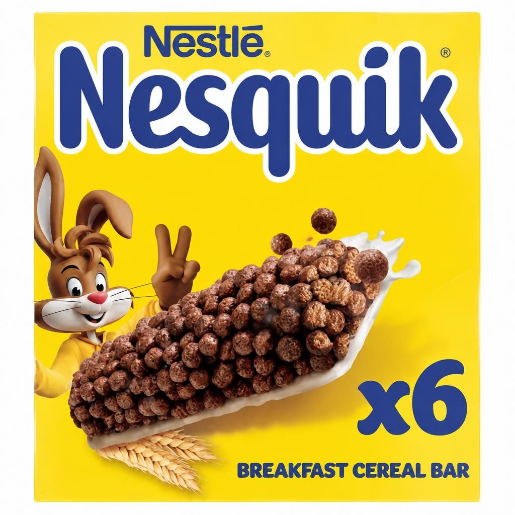 Nestlé Nesquik Chocolate Breakfast Cereal Bars Multipack 6 x 25g (150g)