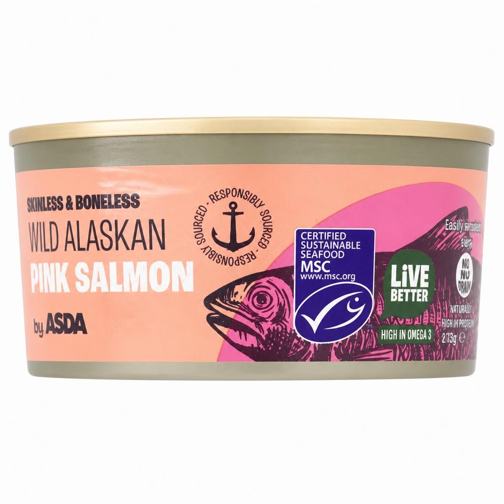ASDA Wild Alaskan Pink Salmon 170g