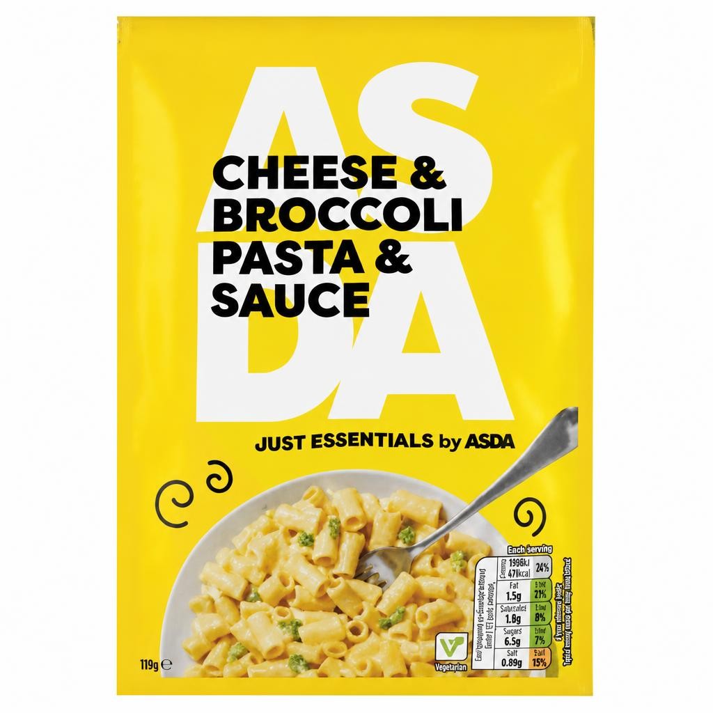 JUST ESSENTIALS by ASDA Just Essentials Cheese & Broccoli Pasta & Sauce 110g