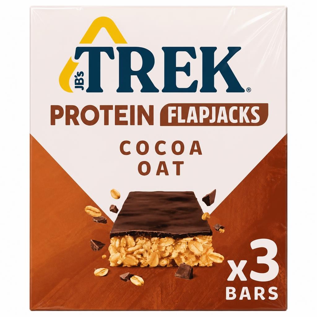 Trek Cocoa Oat Protein Flapjack 3 x 40g