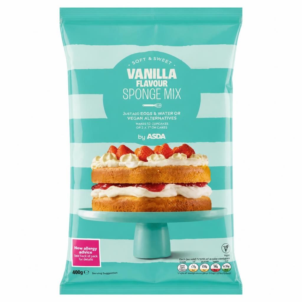 ASDA Vanilla Flavour Sponge Mix 400g