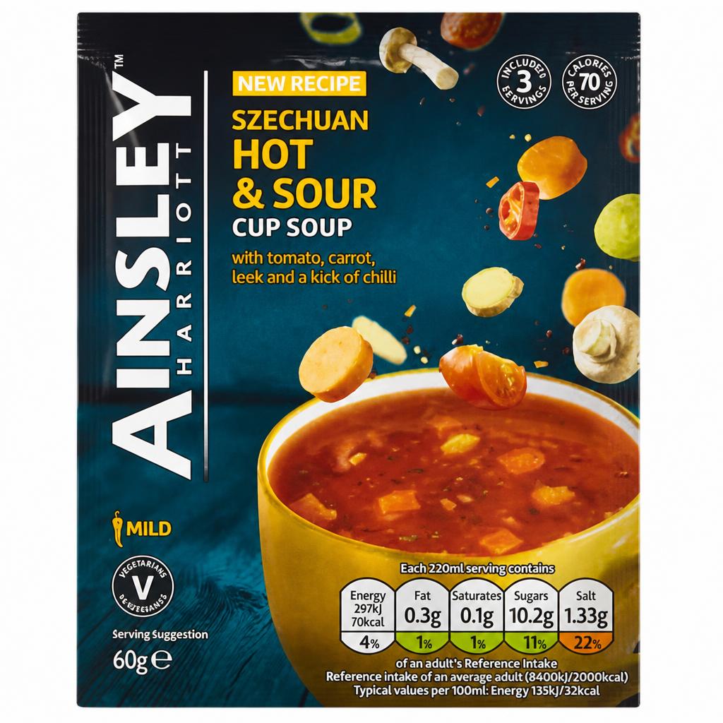 Ainsley Harriott Ainsley Szechuan Hot & Sour Cup Soup 60g