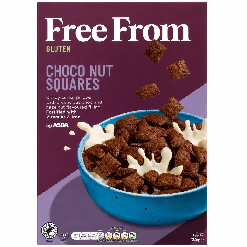 Free From by ASDA Free From by  Choco Nut Squares 300g