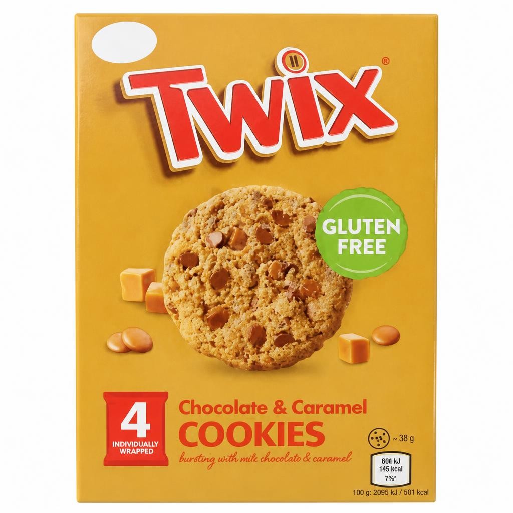 Twix Chocolate & Caramel Cookies 4 x 30g (120g)
