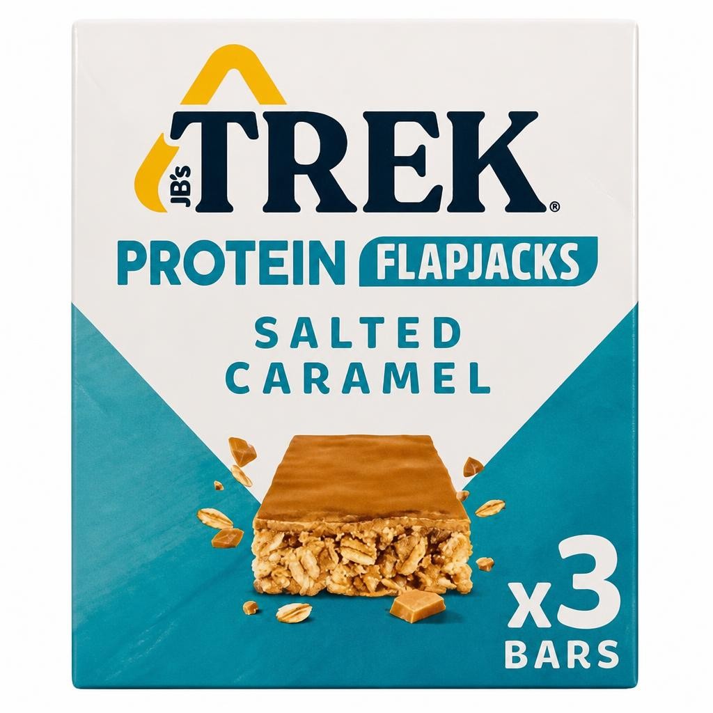Trek Protein Flapjacks Salted Caramel 3 x 40g