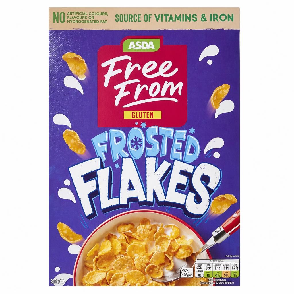 ASDA Free From Free From by  Frosted Flakes 300g