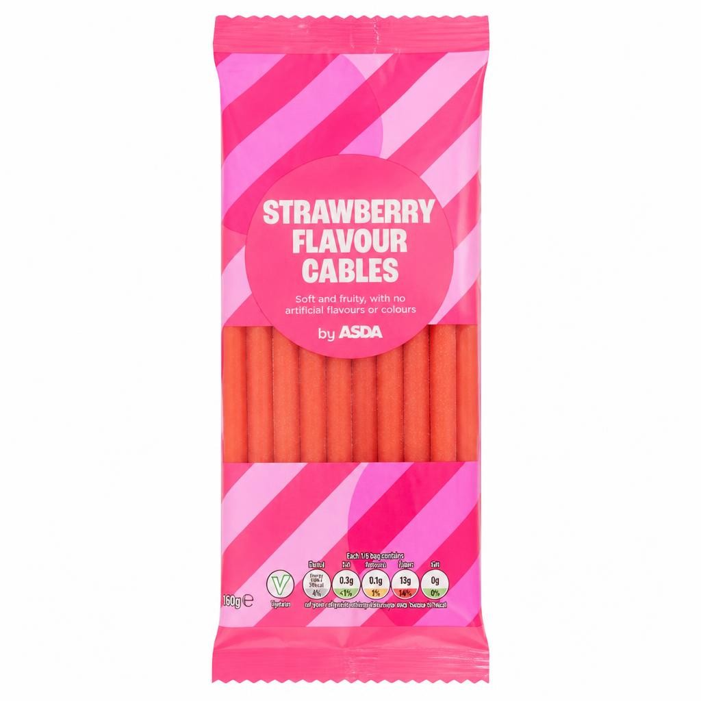 ASDA Strawberry Flavour Cables 50g