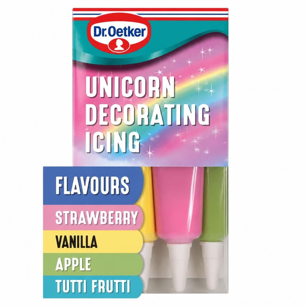 Dr. Oetker Dr. Oetker Rainbow Decorating Writing Icing 6 x 19g (114g)