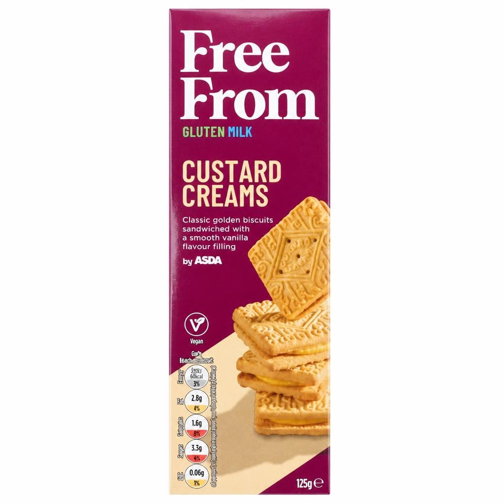 ASDA Free From Free From by  Custard Creams 125g