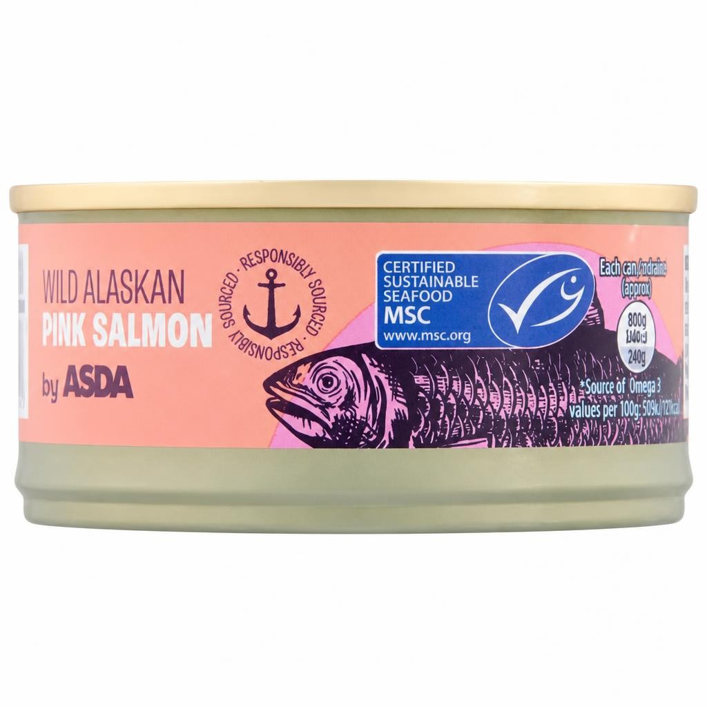ASDA Wild Alaskan Pink Salmon 105g