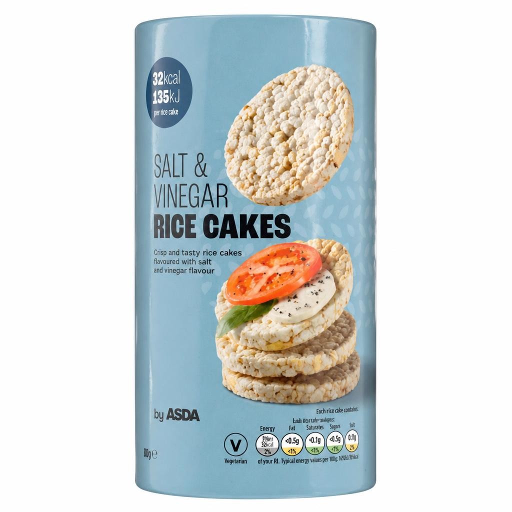 ASDA Salt & Vinegar Rice Cakes 129g