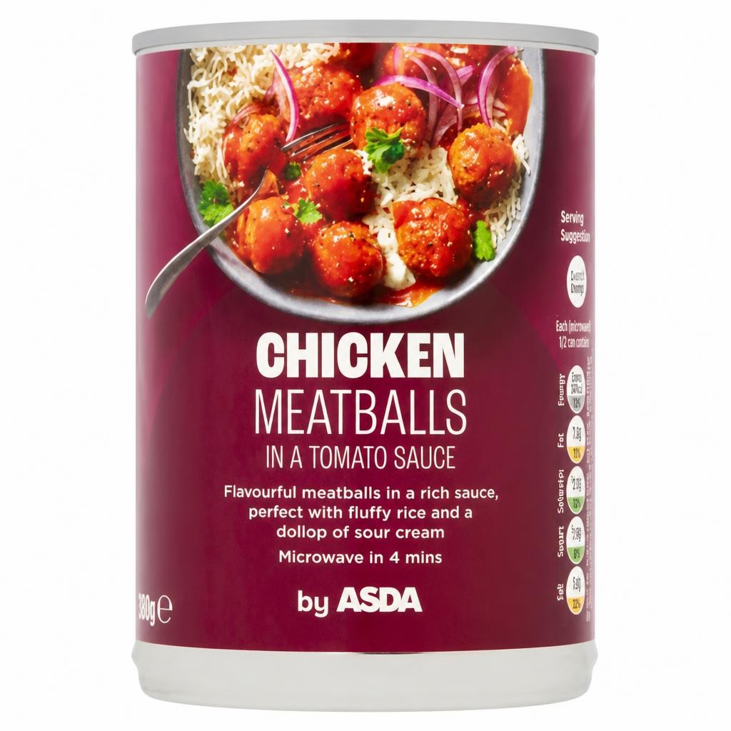 ASDA Chicken Meatballs in Tomato Sauce 380g