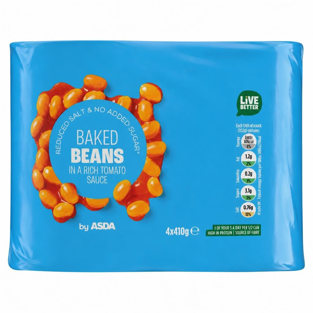 ASDA Baked Beans 4 x 410g