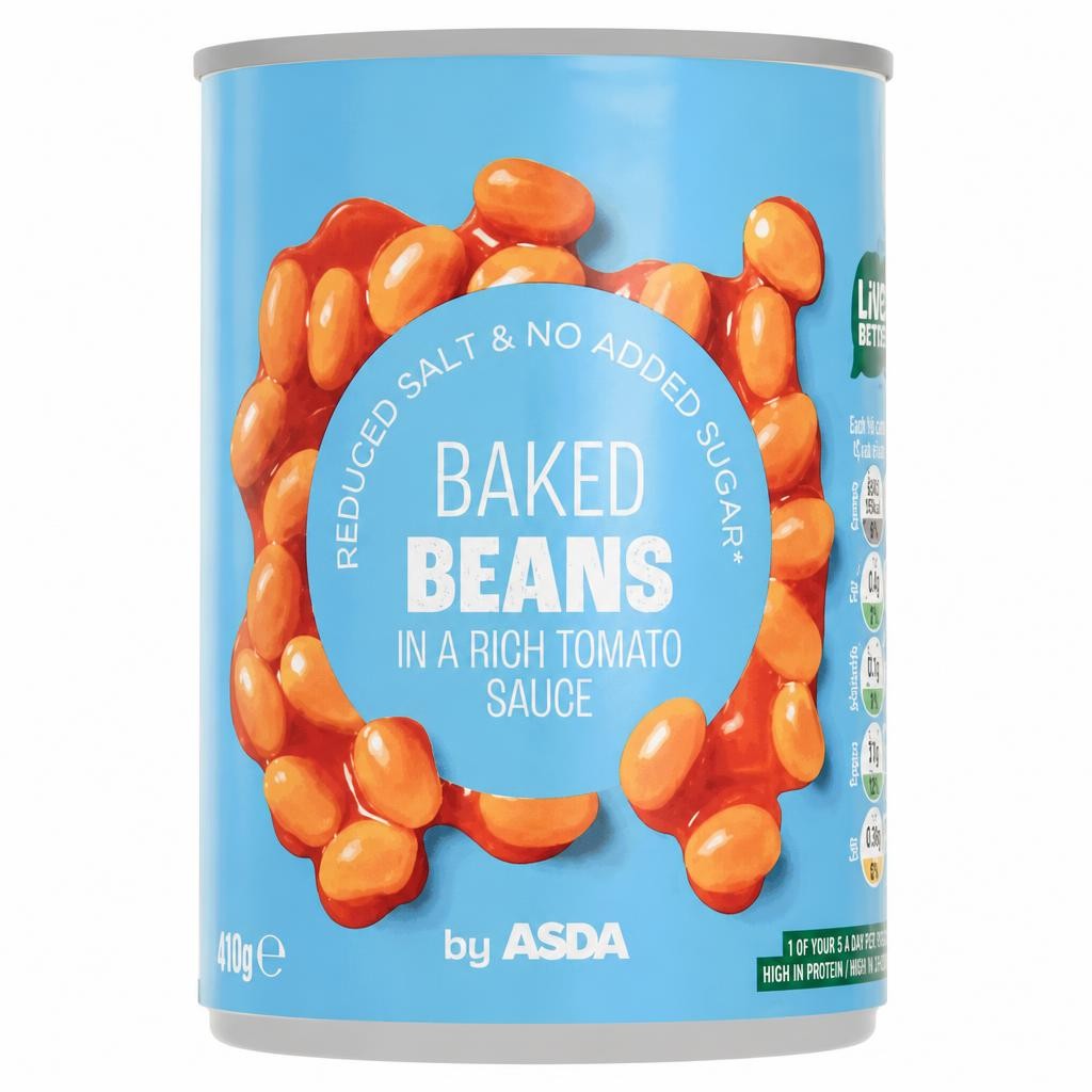 ASDA Baked Beans in a Rich Tomato Sauce 410g