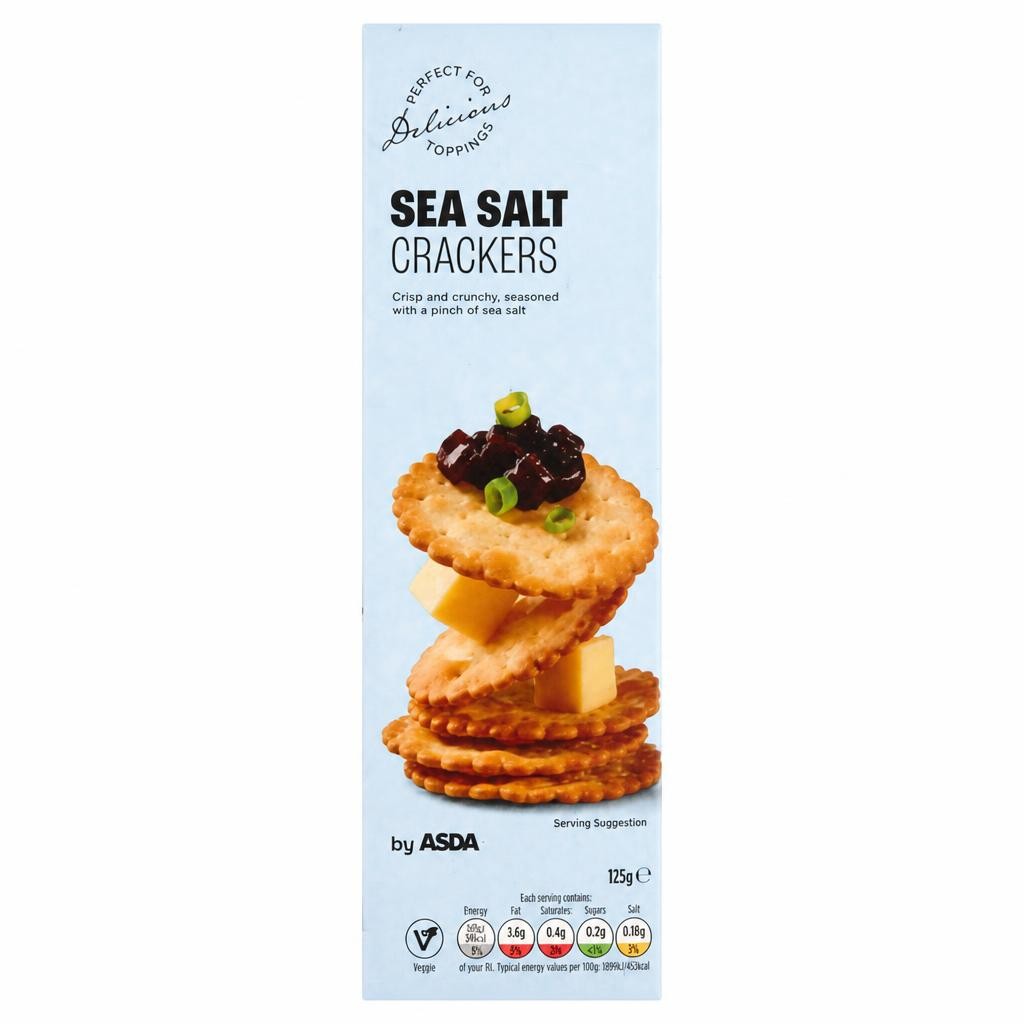 ASDA Sea Salt Crackers 185g