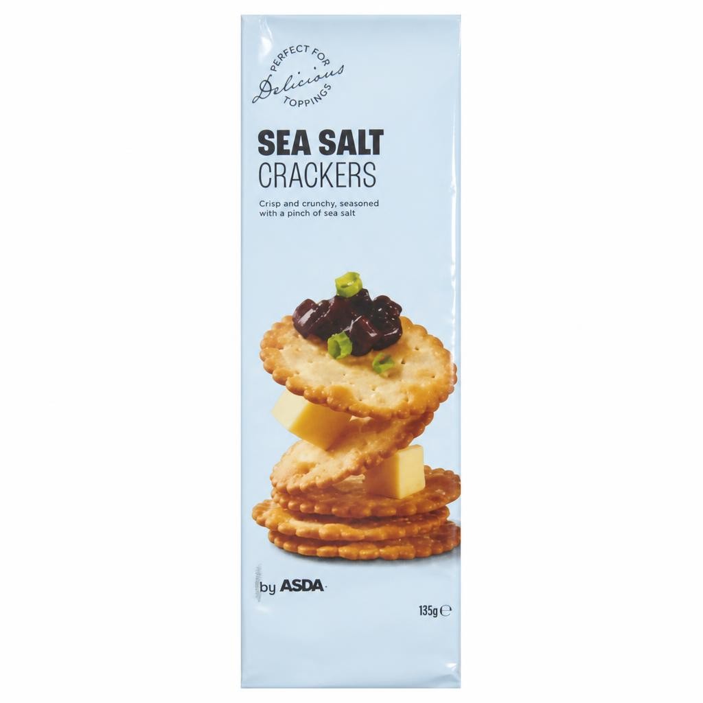 ASDA SEA SALT CRACKERS by ASDA 185g
